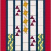 Fast Track quilt with three HRT blocks Fast Track quilt with three HRT blocks in patriotic colors