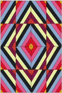 trippy quilt from the little bit different collection