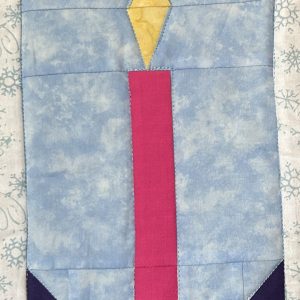 Candle quilt block - digital pattern