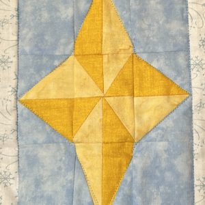 two tone star quilt block