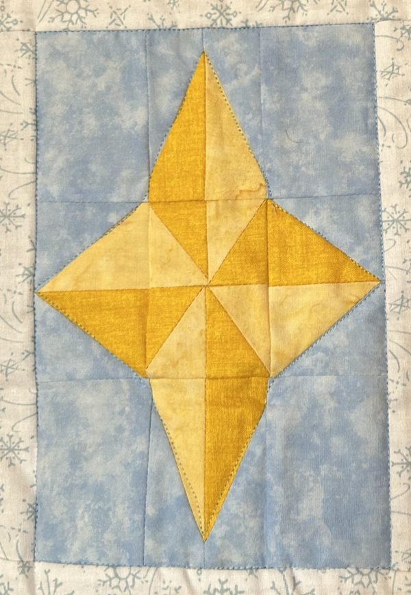 two tone star quilt block